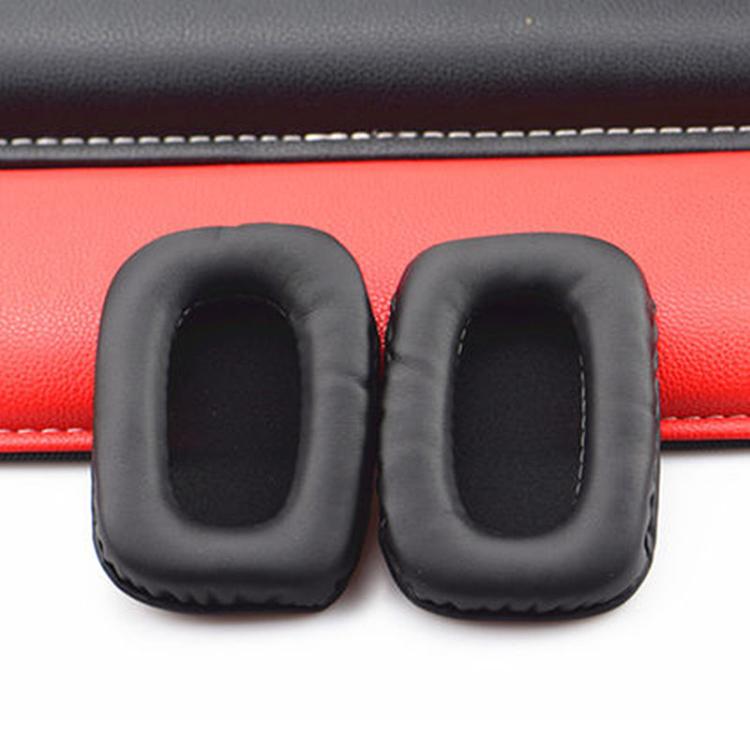 2pcs Protein Leather Replacement Earpads For Audio Technica ATH-SQ5 / SQ505 - Black