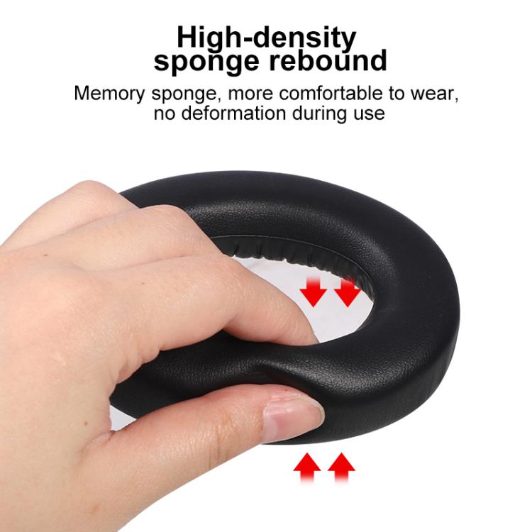 2pcs Protein Leather Replacement Earpads For B&W Px7 - Black