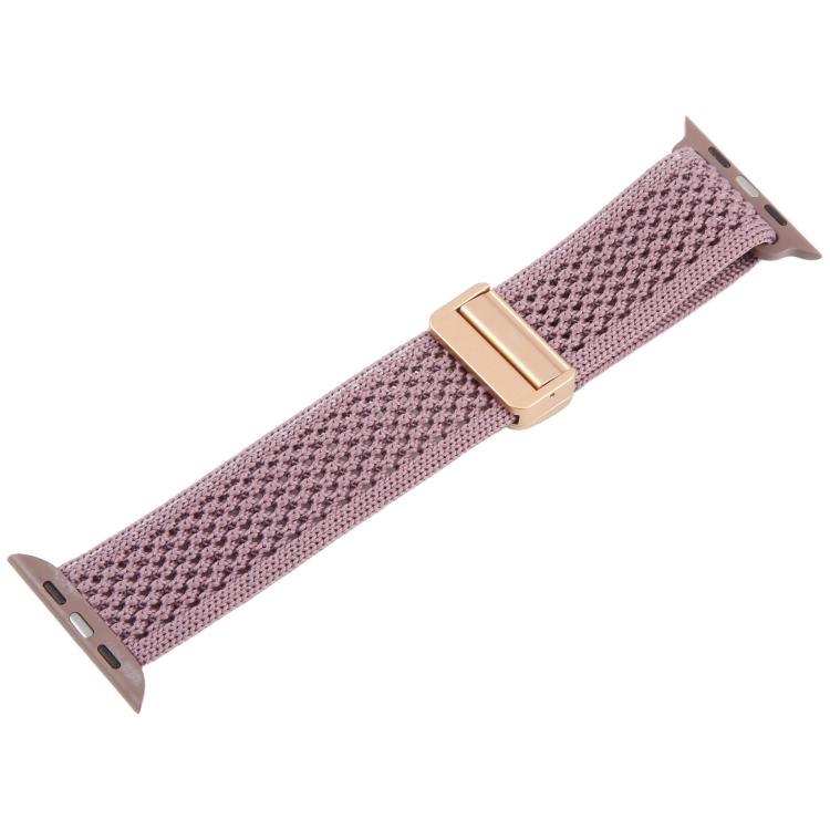 For Apple Watch 46mm / 49mm / 45mm / 44mm Magnetic Buckle Breathable Knitted Nylon Watch Band