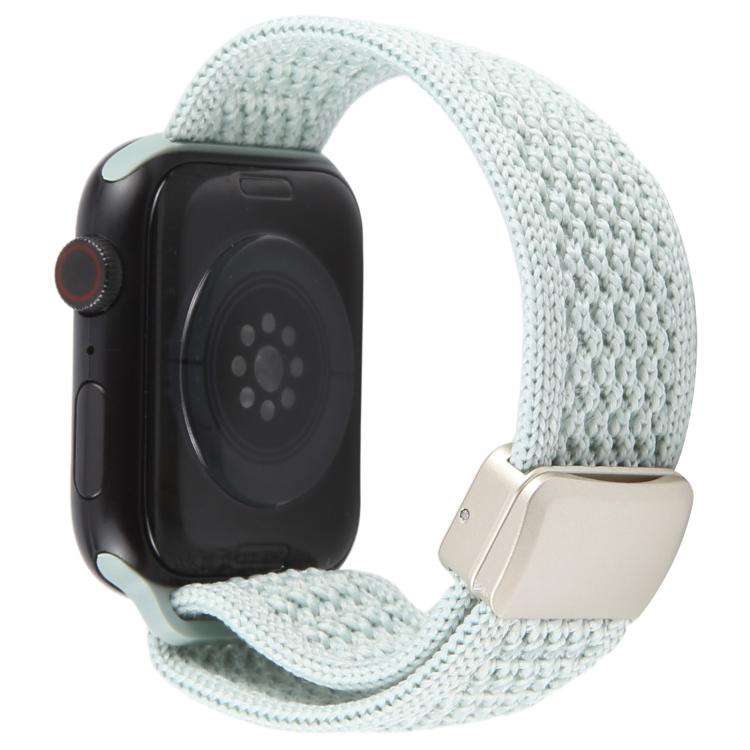For Apple Watch 46mm / 49mm / 45mm / 44mm Magnetic Buckle Breathable Knitted Nylon Watch Band