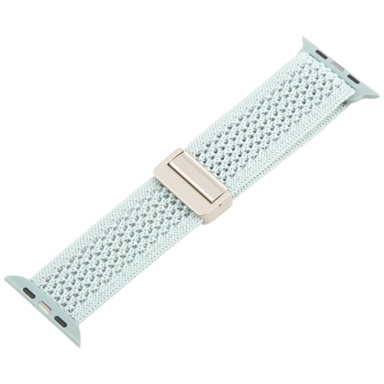 For Apple Watch 46mm / 49mm / 45mm / 44mm Magnetic Buckle Breathable Knitted Nylon Watch Band