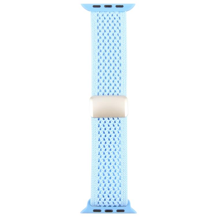 For Apple Watch 46mm / 49mm / 45mm / 44mm Magnetic Buckle Breathable Knitted Nylon Watch Band