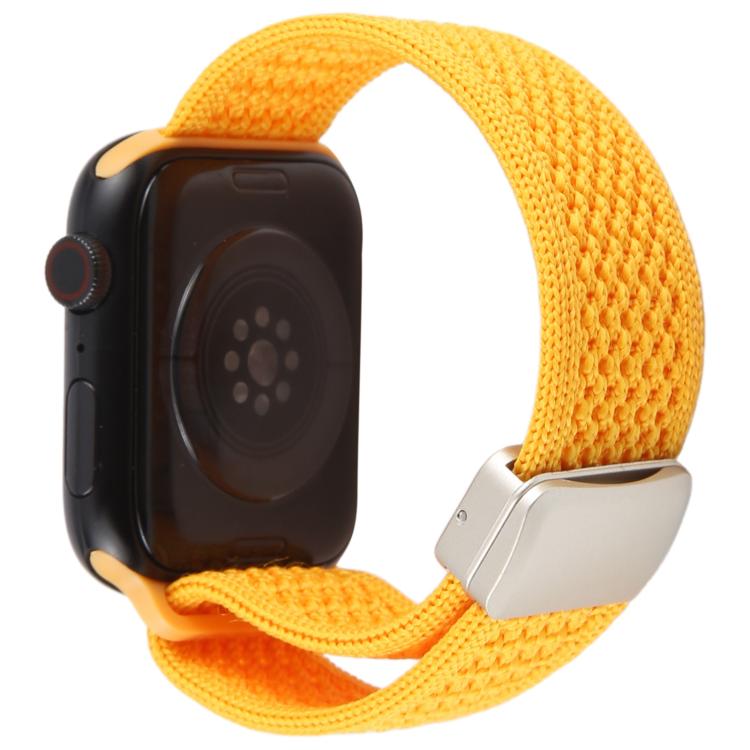 For Apple Watch 46mm / 49mm / 45mm / 44mm Magnetic Buckle Breathable Knitted Nylon Watch Band