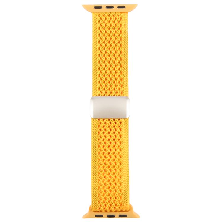 For Apple Watch 46mm / 49mm / 45mm / 44mm Magnetic Buckle Breathable Knitted Nylon Watch Band