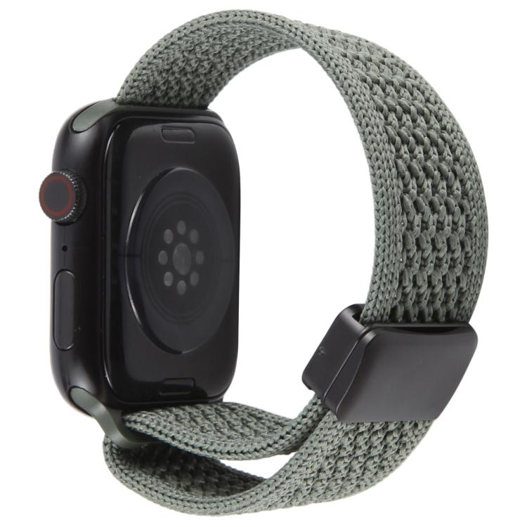 For Apple Watch 46mm / 49mm / 45mm / 44mm Magnetic Buckle Breathable Knitted Nylon Watch Band