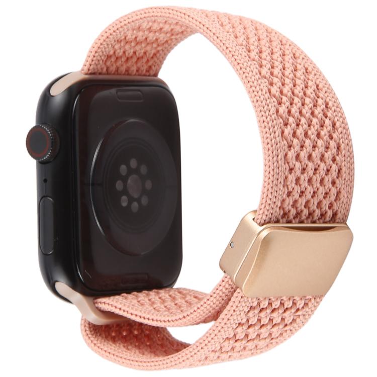 For Apple Watch 46mm / 49mm / 45mm / 44mm Magnetic Buckle Breathable Knitted Nylon Watch Band