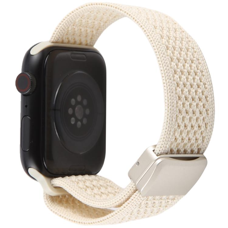 For Apple Watch 46mm / 49mm / 45mm / 44mm Magnetic Buckle Breathable Knitted Nylon Watch Band