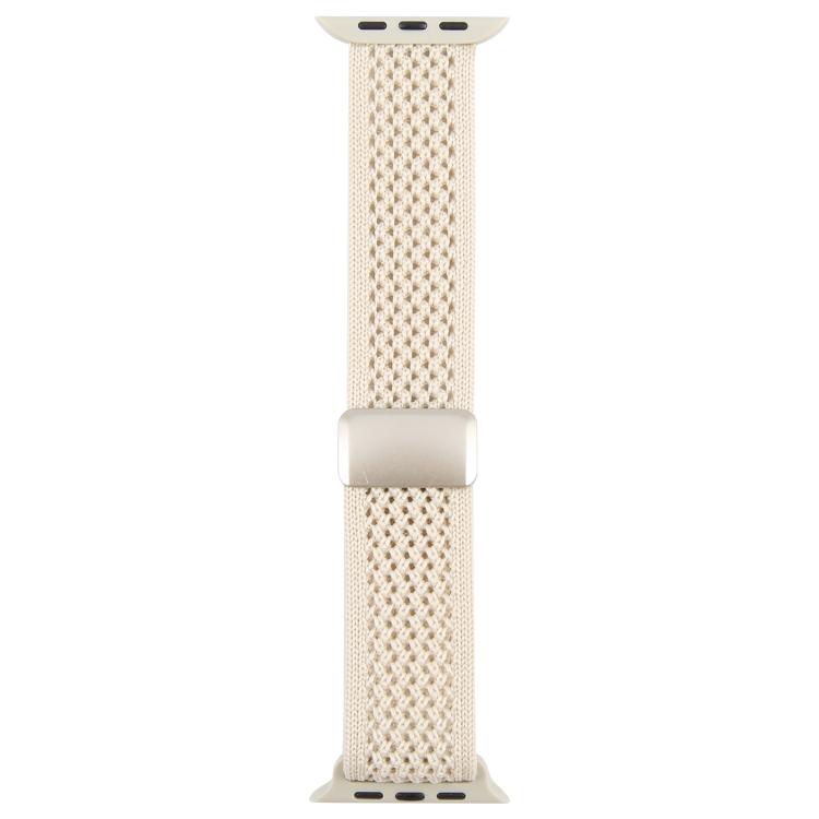 For Apple Watch 46mm / 49mm / 45mm / 44mm Magnetic Buckle Breathable Knitted Nylon Watch Band