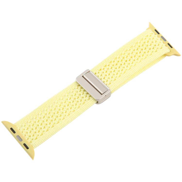 For Apple Watch 46mm / 49mm / 45mm / 44mm Magnetic Buckle Breathable Knitted Nylon Watch Band