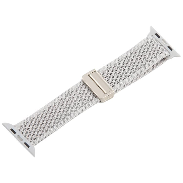 For Apple Watch 46mm / 49mm / 45mm / 44mm Magnetic Buckle Breathable Knitted Nylon Watch Band