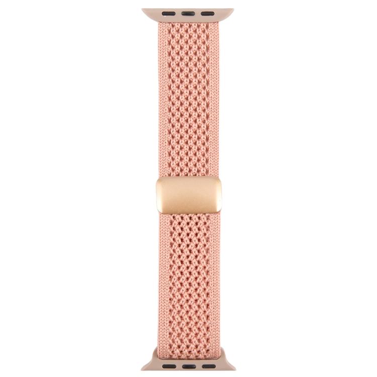 For Apple Watch 46mm / 49mm / 45mm / 44mm Magnetic Buckle Breathable Knitted Nylon Watch Band