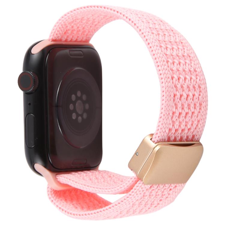 For Apple Watch 46mm / 49mm / 45mm / 44mm Magnetic Buckle Breathable Knitted Nylon Watch Band