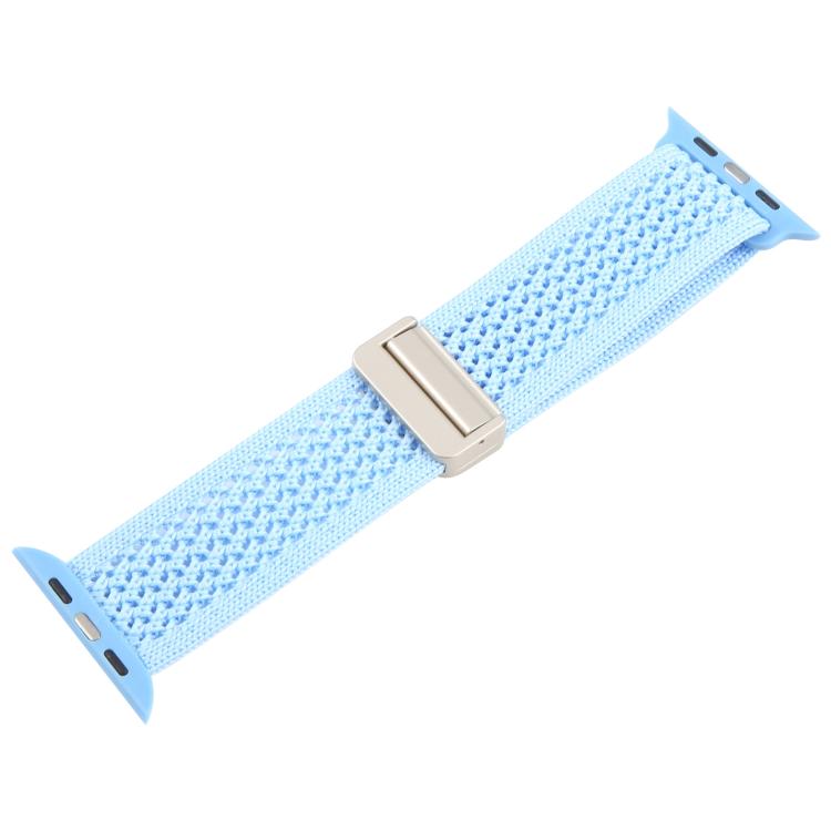 For Apple Watch 42mm / 41mm / 40mm / 38mm Magnetic Buckle Breathable Knitted Nylon Watch Band