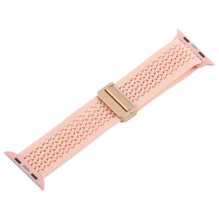 For Apple Watch 42mm / 41mm / 40mm / 38mm Magnetic Buckle Breathable Knitted Nylon Watch Band