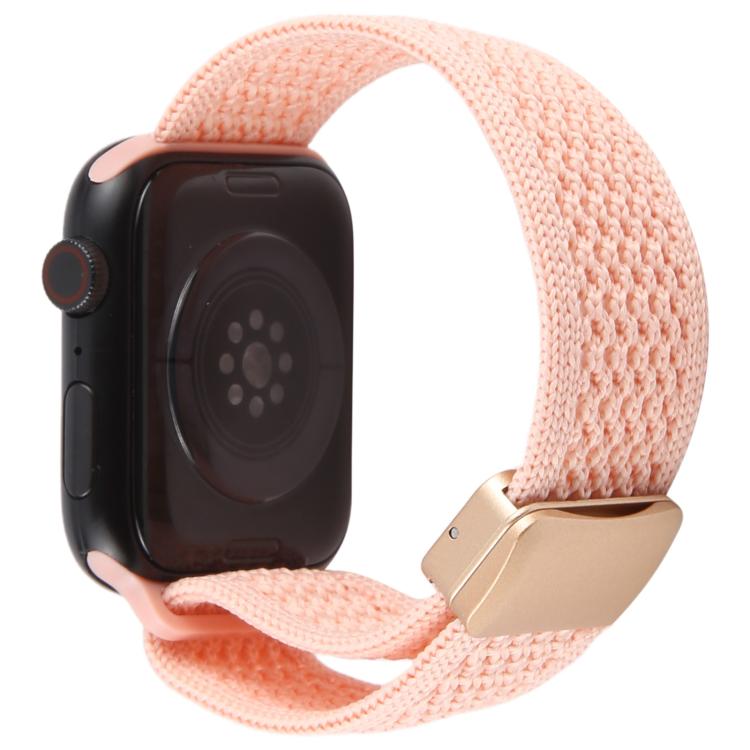 For Apple Watch 42mm / 41mm / 40mm / 38mm Magnetic Buckle Breathable Knitted Nylon Watch Band