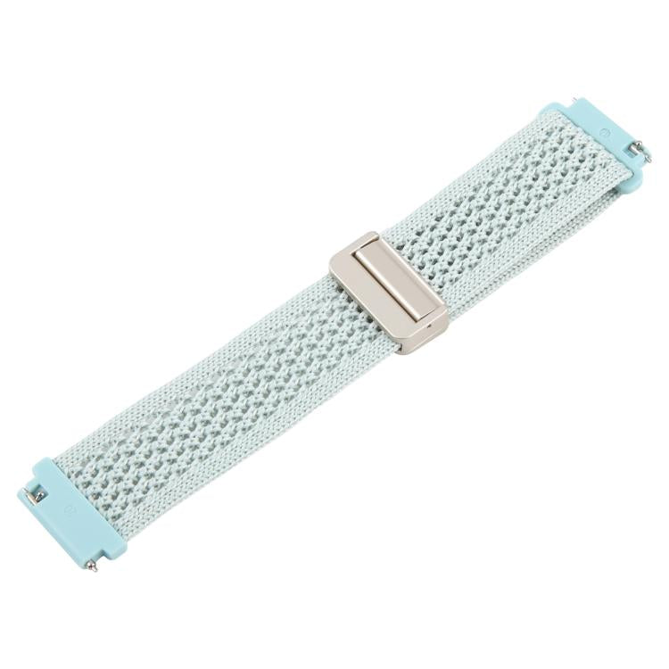 18mm Magnetic Buckle Breathable Knitted Nylon Watch Band