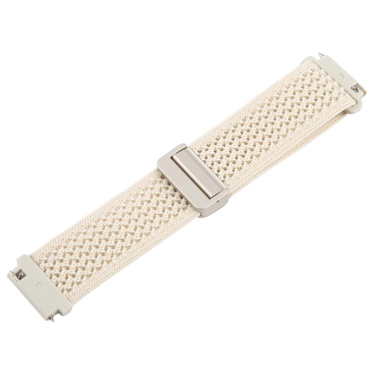 18mm Magnetic Buckle Breathable Knitted Nylon Watch Band
