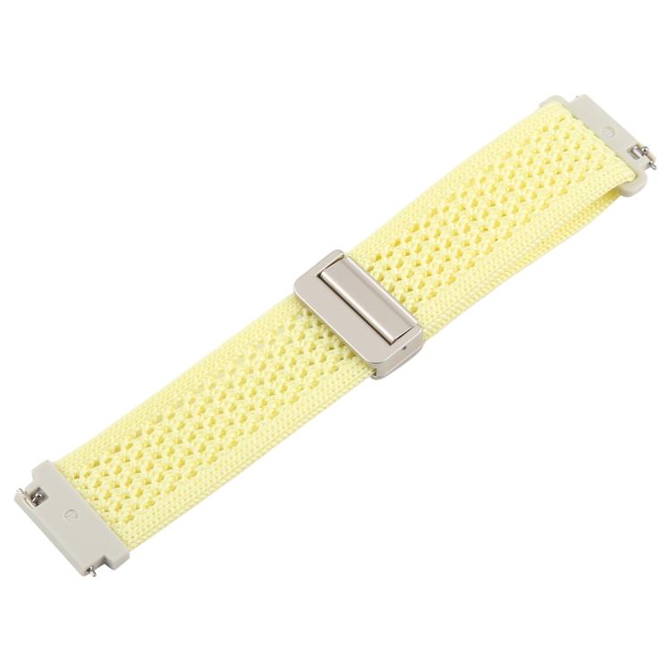 18mm Magnetic Buckle Breathable Knitted Nylon Watch Band
