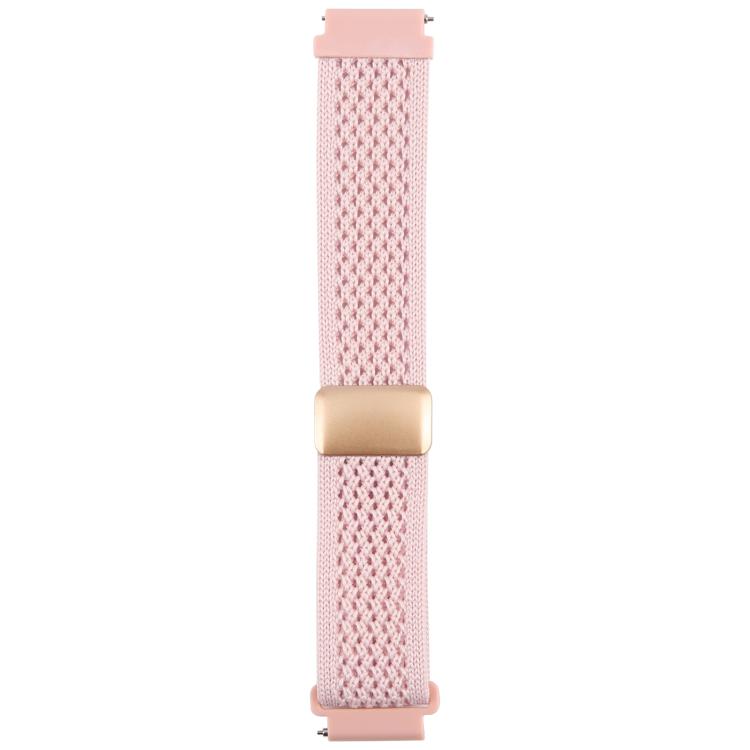 18mm Magnetic Buckle Breathable Knitted Nylon Watch Band