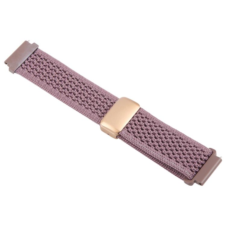 20mm Magnetic Buckle Breathable Knitted Nylon Watch Band