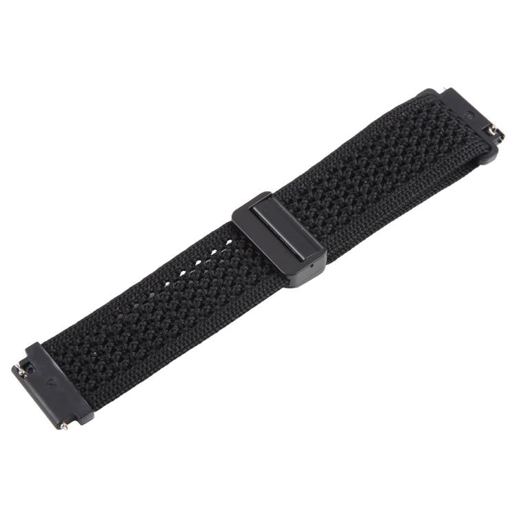 20mm Magnetic Buckle Breathable Knitted Nylon Watch Band