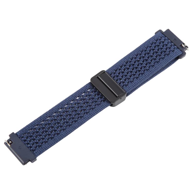 20mm Magnetic Buckle Breathable Knitted Nylon Watch Band