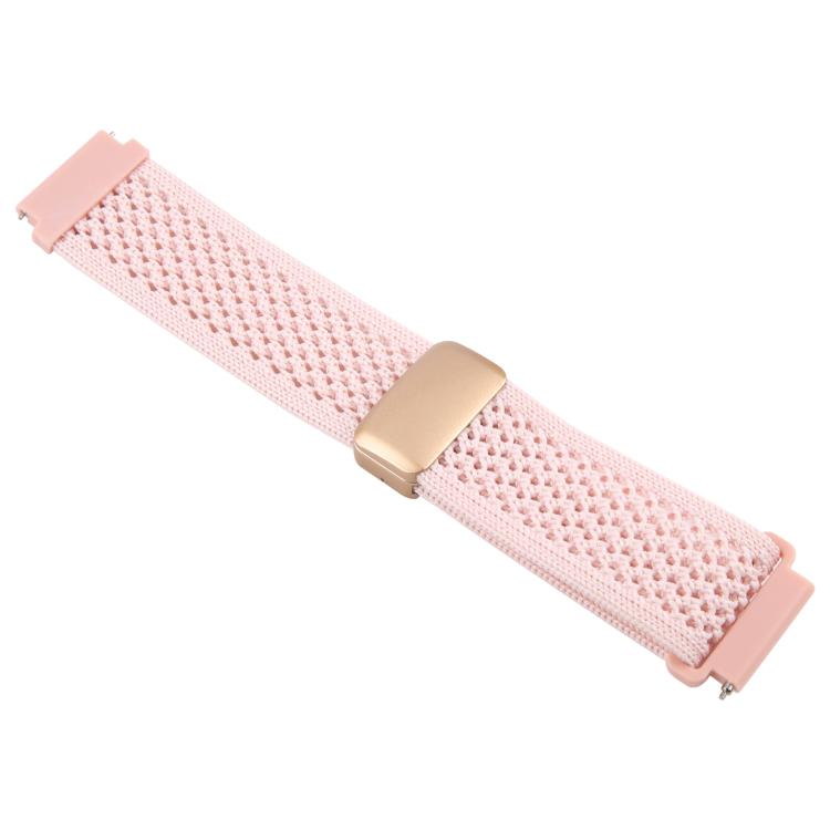 20mm Magnetic Buckle Breathable Knitted Nylon Watch Band