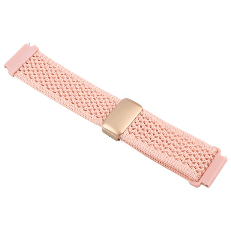 20mm Magnetic Buckle Breathable Knitted Nylon Watch Band