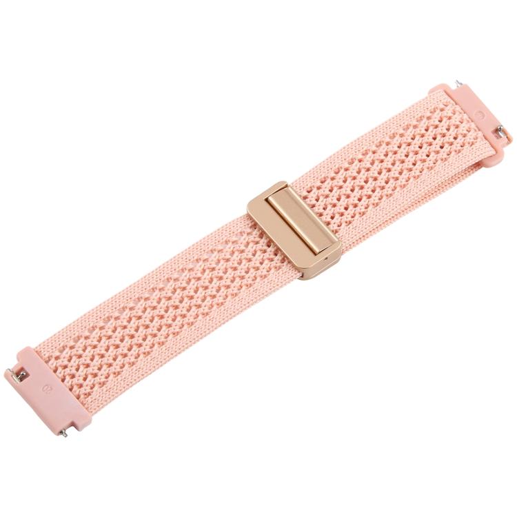 20mm Magnetic Buckle Breathable Knitted Nylon Watch Band