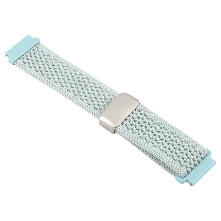 22mm Magnetic Buckle Breathable Knitted Nylon Watch Band