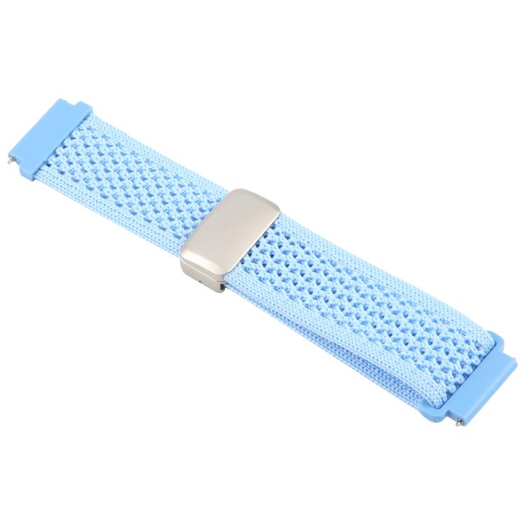 22mm Magnetic Buckle Breathable Knitted Nylon Watch Band