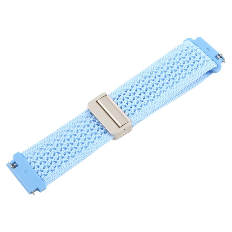 22mm Magnetic Buckle Breathable Knitted Nylon Watch Band