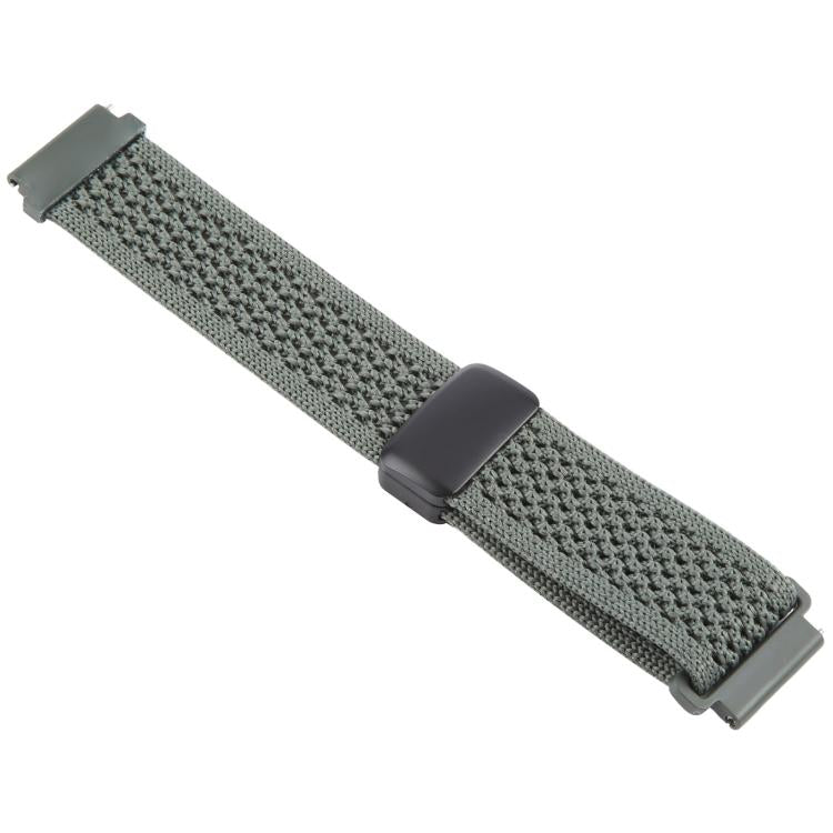 22mm Magnetic Buckle Breathable Knitted Nylon Watch Band