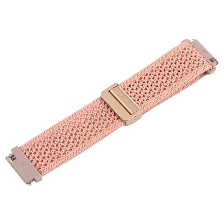 22mm Magnetic Buckle Breathable Knitted Nylon Watch Band