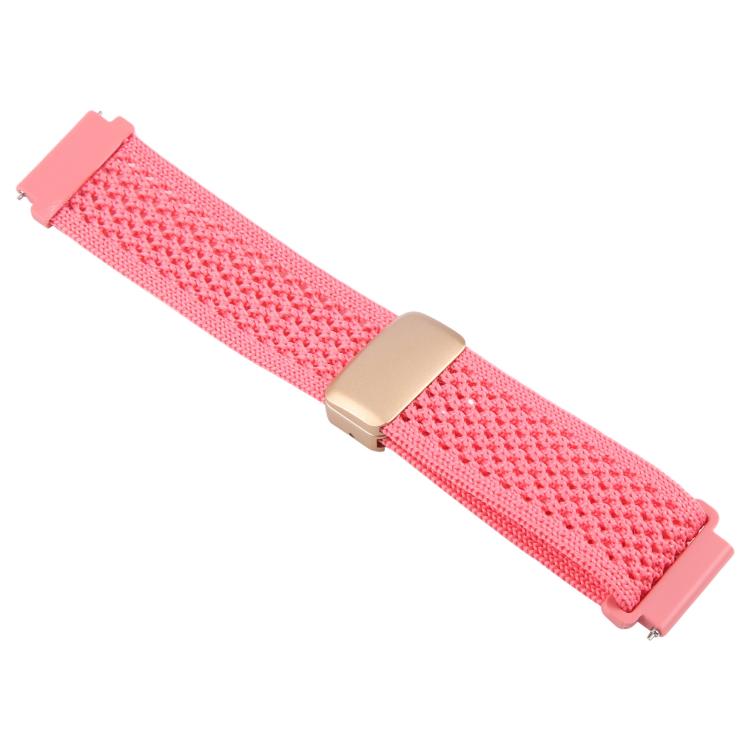 22mm Magnetic Buckle Breathable Knitted Nylon Watch Band