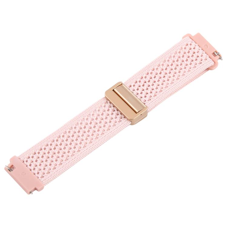 22mm Magnetic Buckle Breathable Knitted Nylon Watch Band