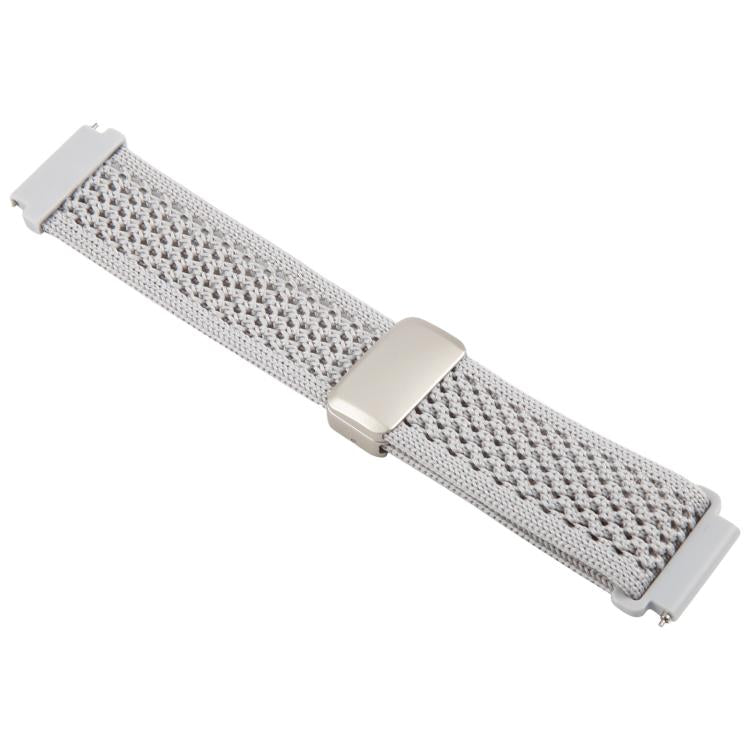 22mm Magnetic Buckle Breathable Knitted Nylon Watch Band