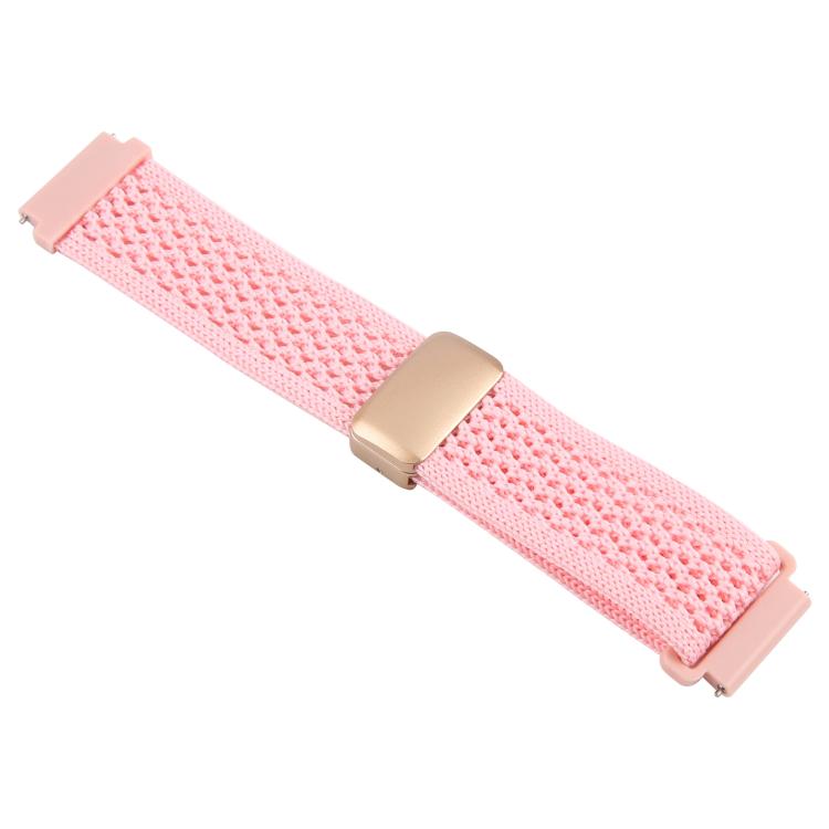 22mm Magnetic Buckle Breathable Knitted Nylon Watch Band