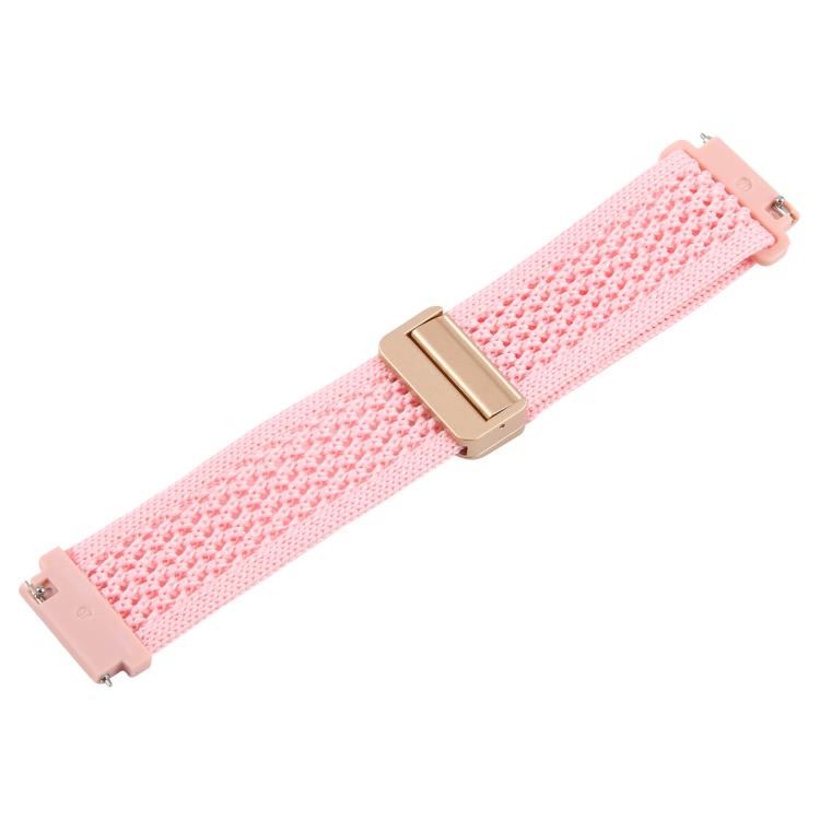 22mm Magnetic Buckle Breathable Knitted Nylon Watch Band