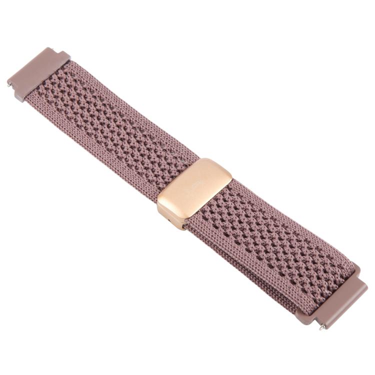 22mm Magnetic Buckle Breathable Knitted Nylon Watch Band