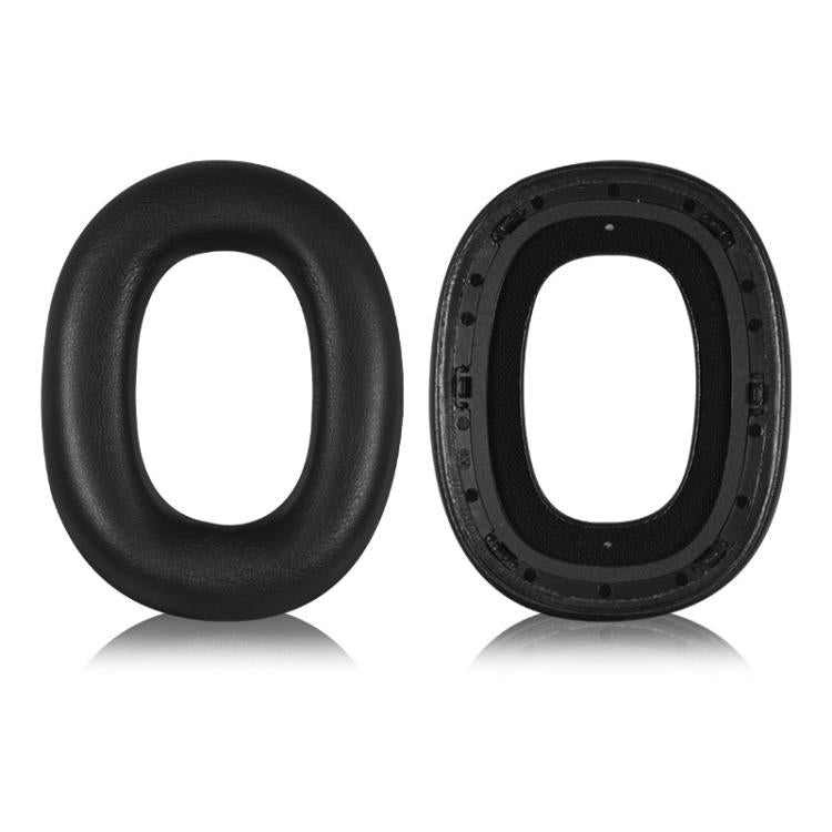 2pcs Sponge Earmuffs Replacement Earpads For B&W Px7 S2 / Px8, Model:Black Protein Leather