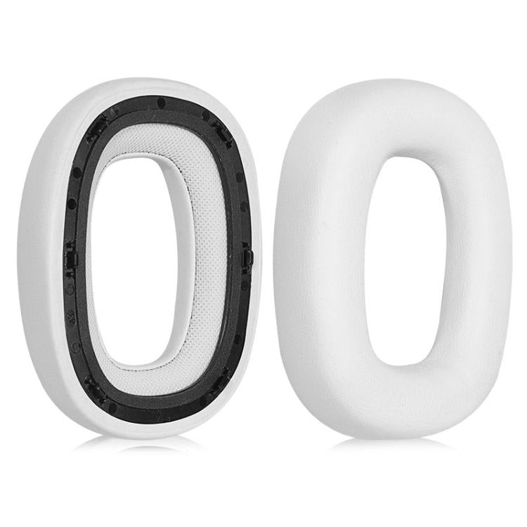 2pcs Sponge Earmuffs Replacement Earpads For B&W Px7 S2 / Px8, Model:White Protein Leather
