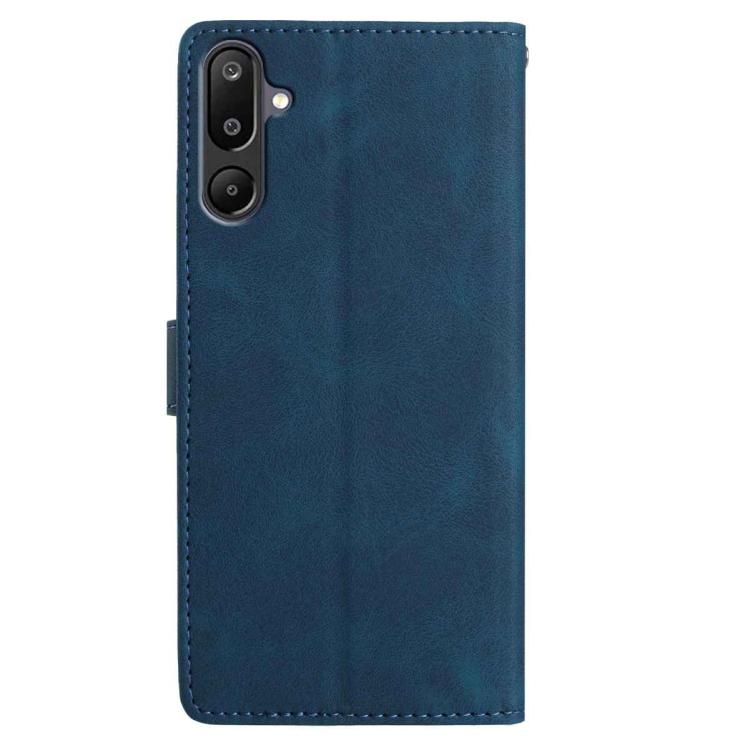 For Samsung Galaxy F16 Rose Flower Embossing Pattern Leather Phone Case