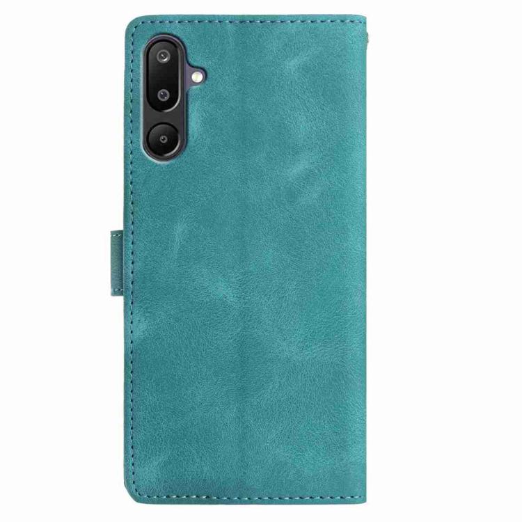 For Samsung Galaxy F16 Rose Flower Embossing Pattern Leather Phone Case