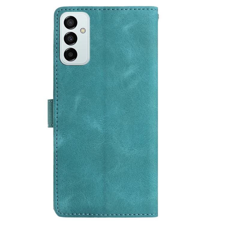 For Samsung Galaxy M52 Rose Flower Embossing Pattern Leather Phone Case