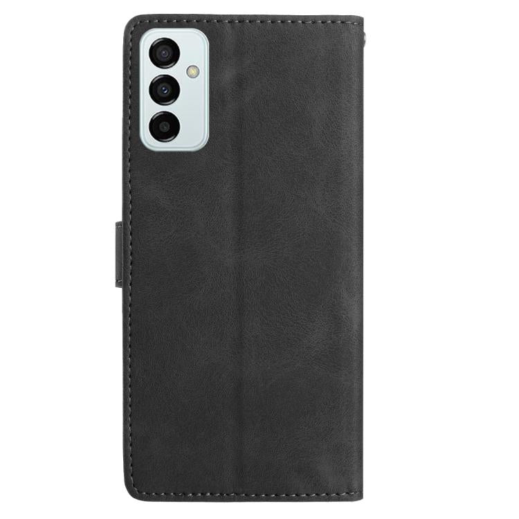 For Samsung Galaxy M52 Rose Flower Embossing Pattern Leather Phone Case