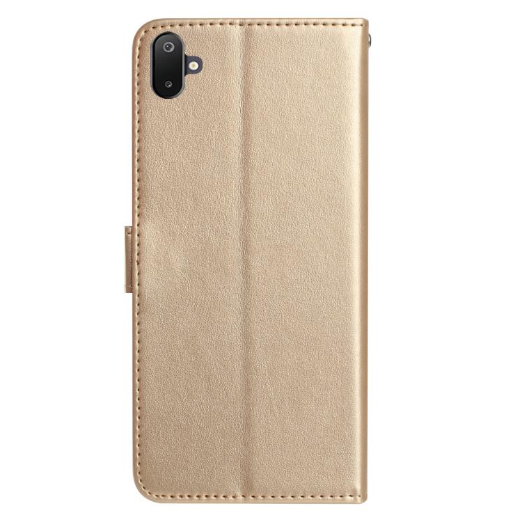 For Samsung Galaxy F06 Rose Flower Embossing Pattern Leather Phone Case