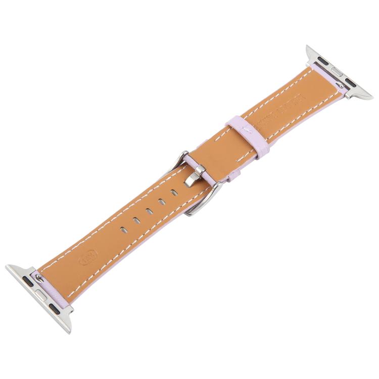 For Apple Watch 46mm / 49mm / 45mm / 44mm Silk Microfiber Leather Watch Band