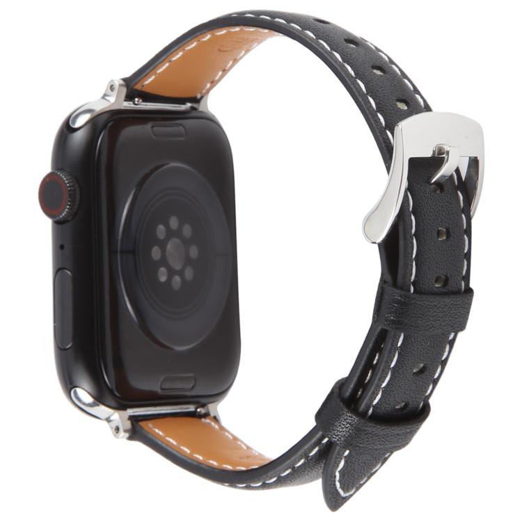 For Apple Watch 42mm / 41mm / 40mm / 38mm Silk Microfiber Leather Watch Band