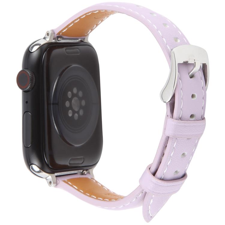 For Apple Watch 42mm / 41mm / 40mm / 38mm Silk Microfiber Leather Watch Band